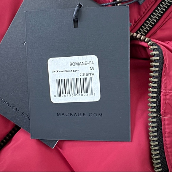 Mackage Romane Down and Fur Cherry Jacket - Picture 7 of 9